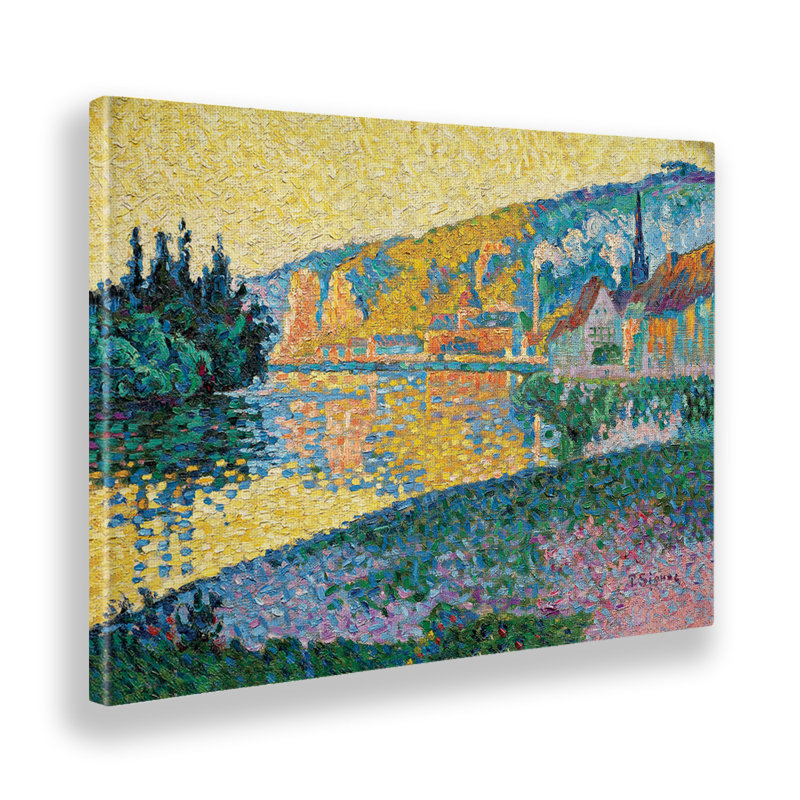 Setting Sun by Paul Signac - No Frame Print, 95cm H  x  135cm W, Fabric