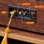 Nut-brown+Black Rectangular Solid Wood+Copper Media Players-121335598