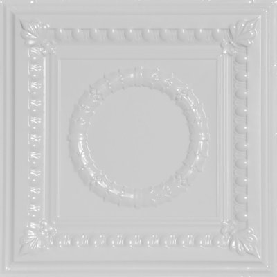 Carreau de plafond en fer-blanc clouté 2 pi x 2 pi Victory