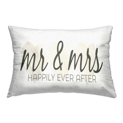 Happily Ever After Marriage Outdoor Printed Pillow by Marla Rae