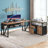 Lympsham 2 - Piece Home Office Executive Desk and Lateral File Cabinet-143053124-143053122