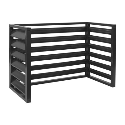 Clôture de climatiseur pour unités extérieures Couvercle de clôture AC d'intimité Fenêtre extérieure Unités AC Clôture de protection pour jardin et balcon