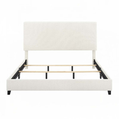 Lit plateforme tapissier Boucle