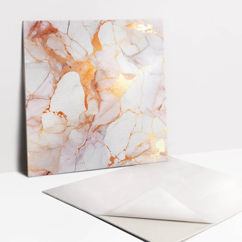 Ashleah 30 x 30 cm PVC Tile in Beige