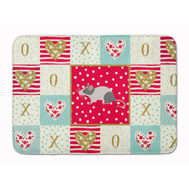 Tapis de cuisine Love, Souris japonaise de style shamo