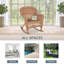 Chaise berçante en osier Honey