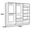Système d'organisation modulaire Dee, 2 supports à vêtements, 2 tiroirs, 6 tablettes, bois-100695451