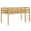Lit mezzanine bas en bois avec échelle