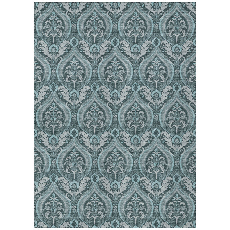 Cresley Floral Indoor / Outdoor Rug, Rectangle 10' x 14'