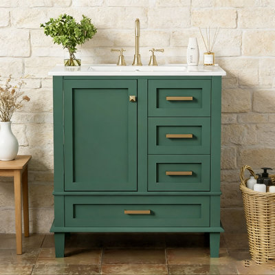 Modern Bathroom Cabinet with Sink Combo Set