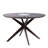 Troxell Outdoor 5 Piece Wooden Legs and Concrete Dining Set With Arms Chairs-241980345