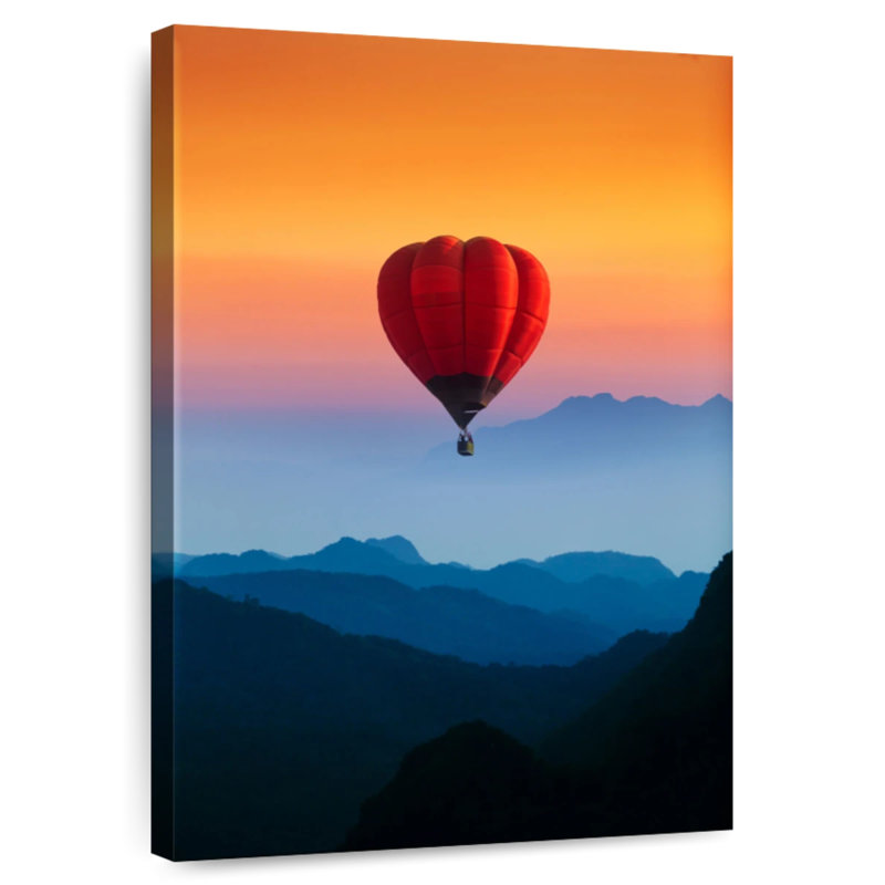 Mehar Hot Air Balloon Sunset Flight, 12" H x 8" W