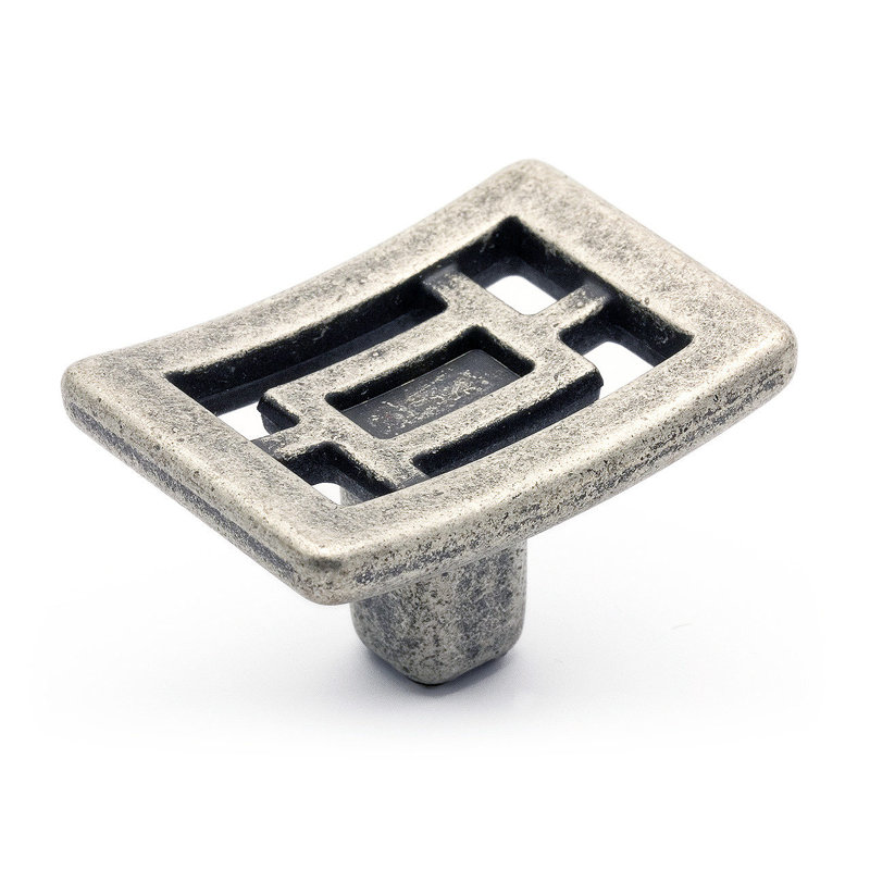 Inspiration 1 3/8" Length Rectangle Knob, Faux Iron