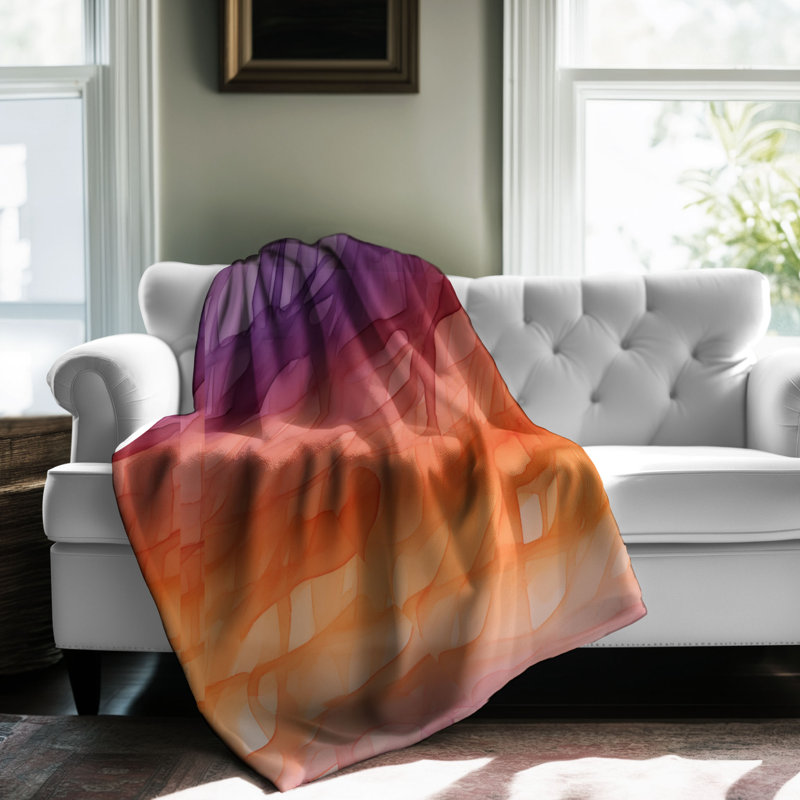 Dusk Colors - 1 pièce Sherpa Premium, Grand lit