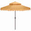 Parasol d'extérieur festonné inclinable 101 po Poppy-482079431