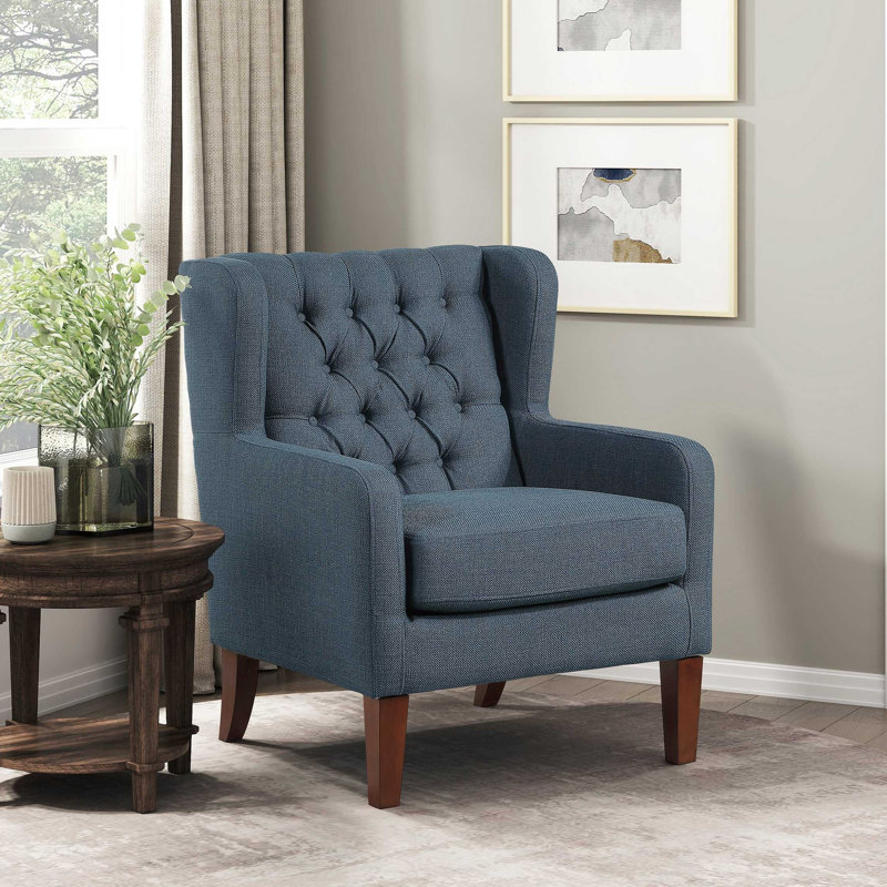 Fauteuil à oreilles Classic, Bleu