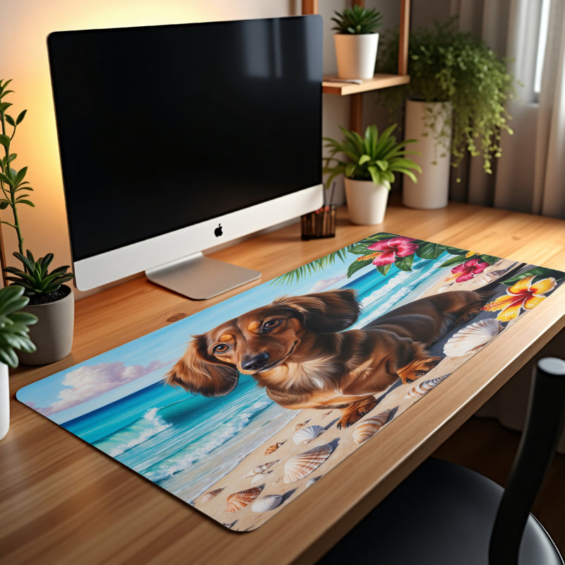 Polyester Desk Pad, 14.4x12.1