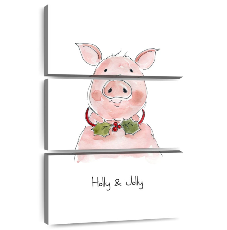 Cochon joyeux Lelend Holly, H 38 po x l 24 po