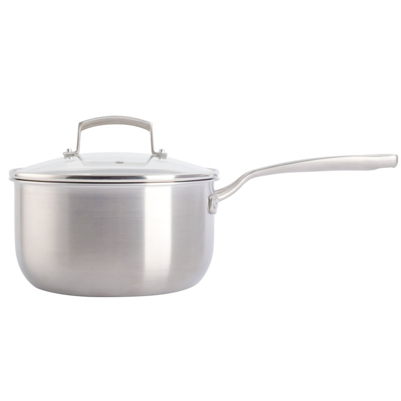 Babish 3.5 Quart Non-Stick Stainless Steel Saucepan