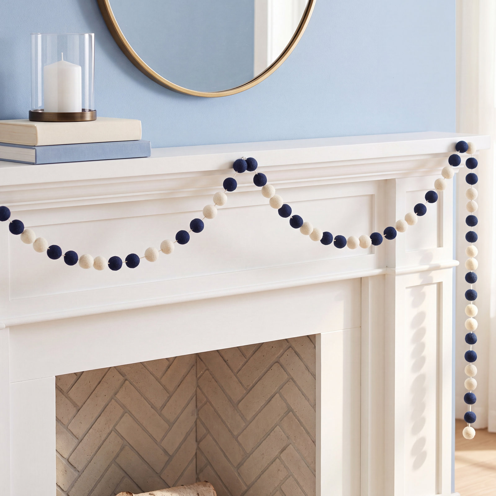 The Holiday Aisle® Lavrenti Wool Felt Garland, Multi