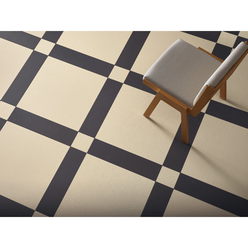 Kosei 24" x 24" Porcelain Concrete Look Wall & Floor Tile, Bone