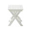 Foldable Small Table and Chair Set with 2 Chairs and Rectangular Table  White