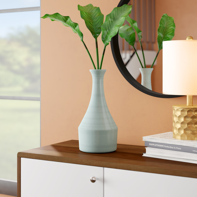 Ceramic Table Vase, 13.39" H x 5.91" W x 5.91" D