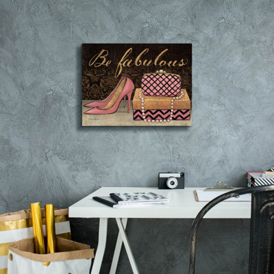 «Shoe Fetish Be Fabulous» par Emily Adams, art mural sur toile