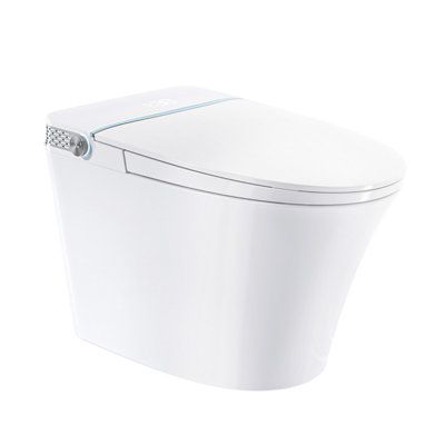ADA Comfort Height Smart Toilet with Built-In Tank, Heated Seat, Bidet Functions & Auto Open Lid
