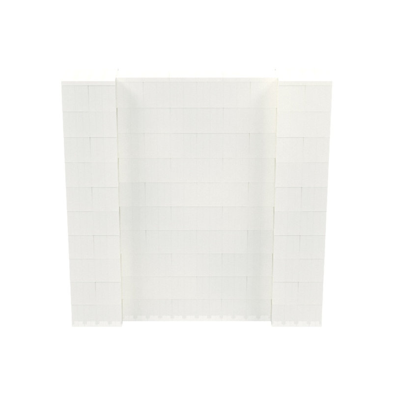 Ensemble mural de blocs géants 7 'T, H 60 po x l 60 po x P 12 po, Translucide