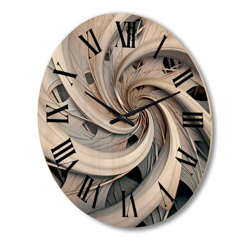 Horloge murale en bois massif Kentrel, Très grand