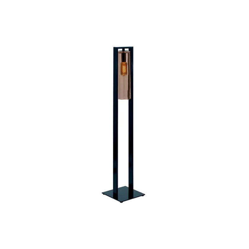 Dome Floor Lamp, Black, Clear