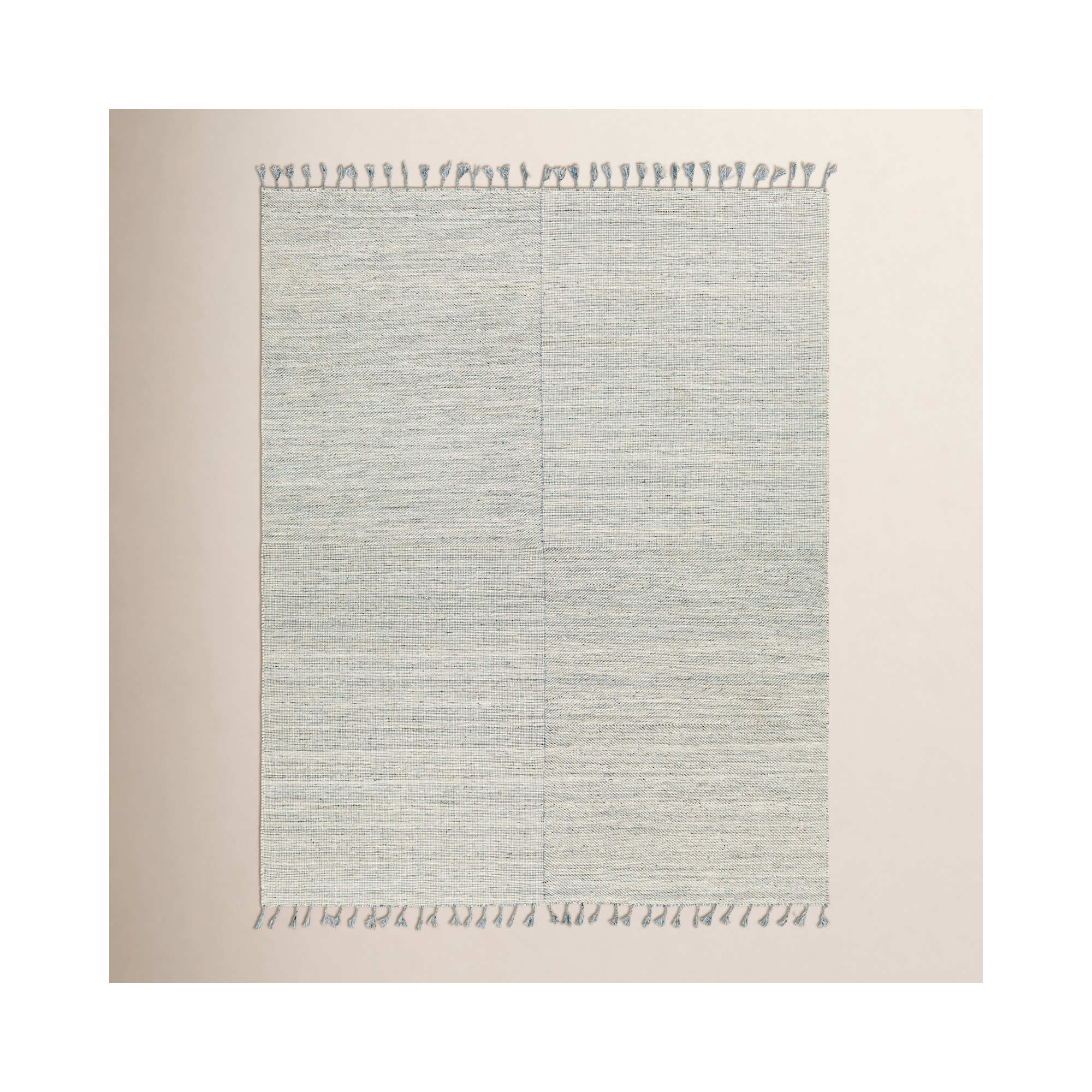 Solid Color Flatweave Recycled P.E.T. Indoor / Outdoor Area Rug, Rectangle 2' x 3', Gray