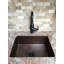 25" Hammered Copper Single Basin Kitchen Sink