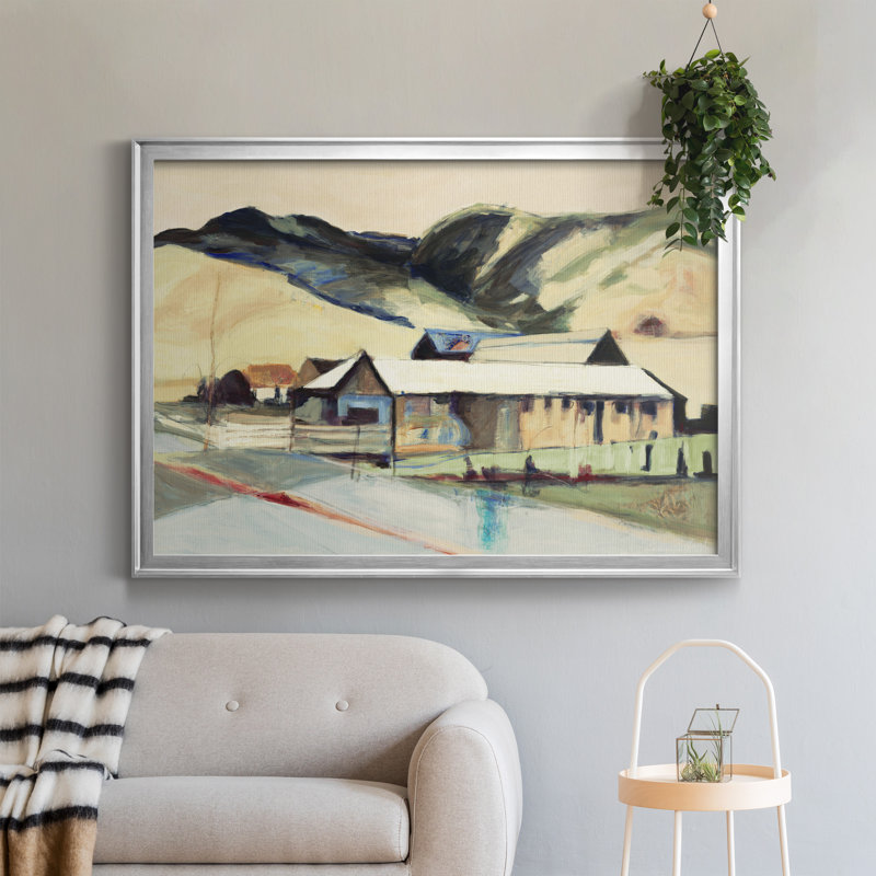 Méchant - cadre photo, reproduction d'art sur toile, Toile avec cadre argenté, H 26,5 po x l 36,5 po x P 1,5 po