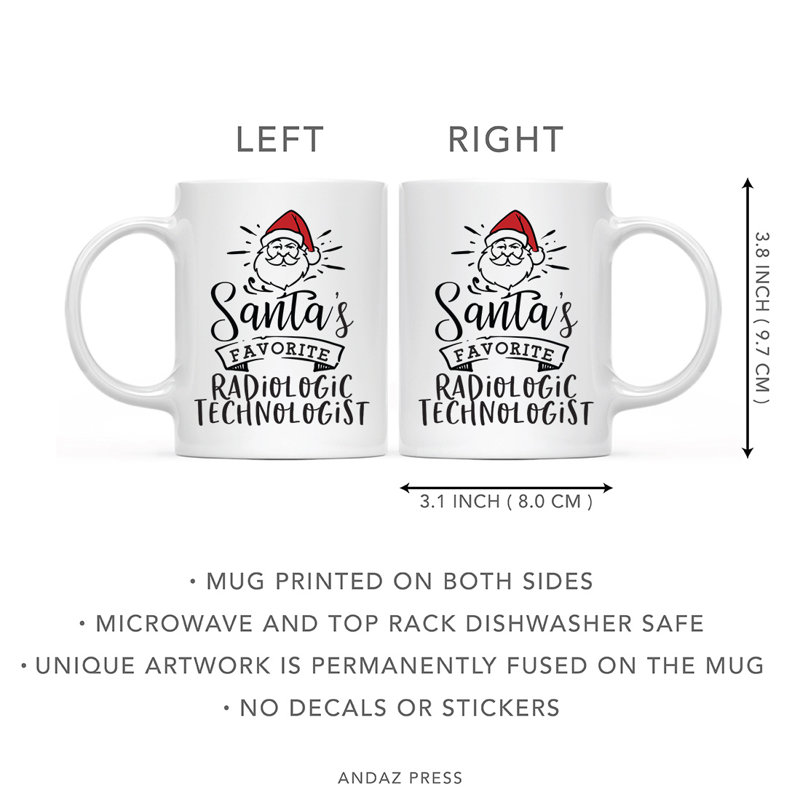 Grande tasse à café avec technologue de Noël favorite