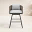 Haimes Metal Outdoor Stool with Cushion-2062266991