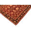 Tapis oriental orange / rouge / brun en laine noué à la main 6 pi x 9 pi Baccio