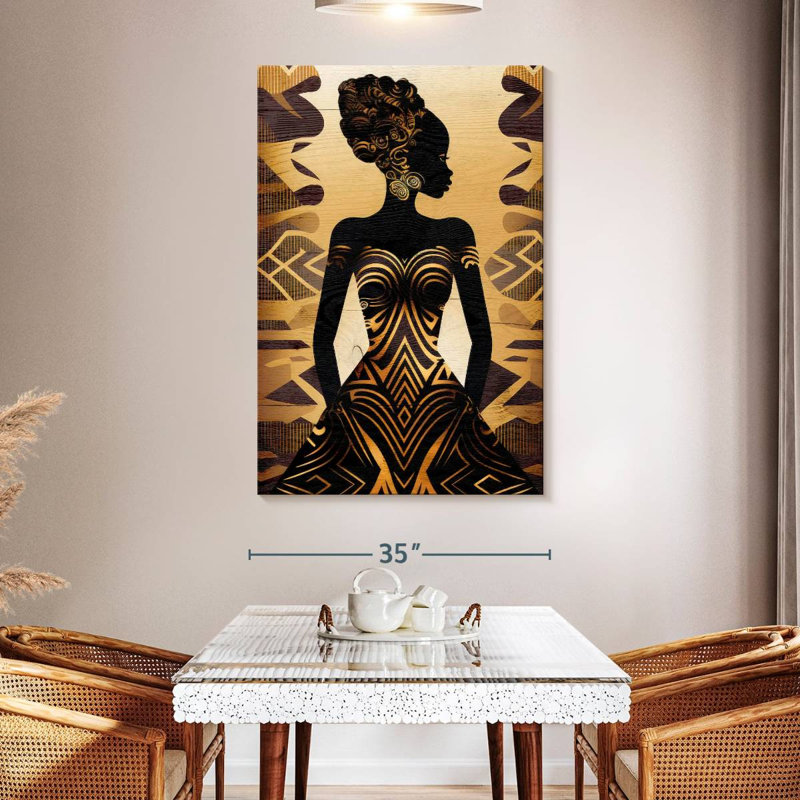 Shuttleworth African Tribal Silhouette, 51" H x 34" W