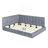 Upholstered Daybed/Sofa Bed Frame-1470319837
