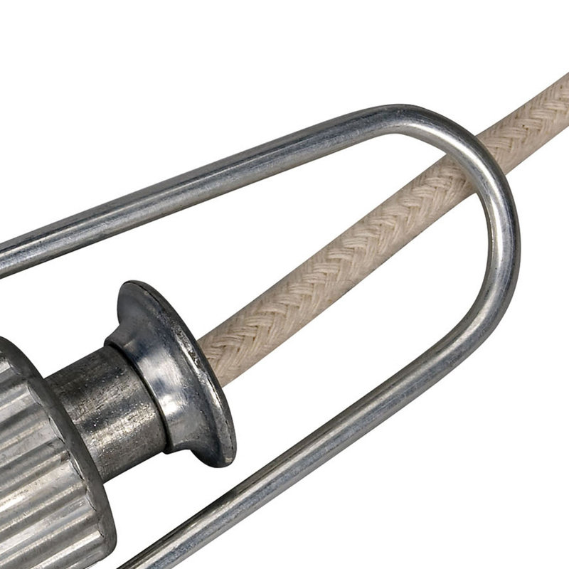 Clothesline Tightener with Lightweight Aluminum Body, Spring‑Loaded Ball Bearing Grip