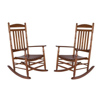 Ensemble de 2 chaises berçantes d'extérieur Aritu