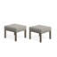 Ensemble de 2 repose-pieds de patio en métal épais et beige de 22 po-1822685418-1822685417