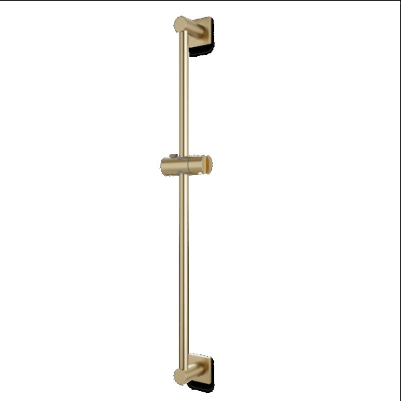 Barre coulissante avec écussons carrés, Nickel brossé