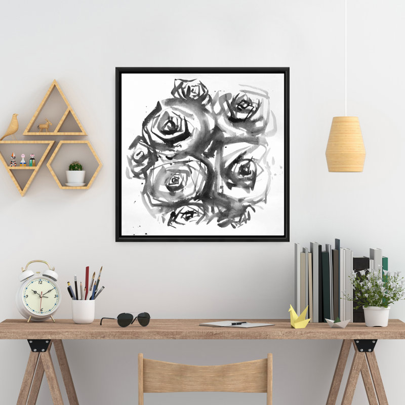 "Ensemble de roses abstraites"