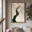 Art mural encadré, impressions murales abstraites rétro pour chambre à coucher - 24 po x 36 po-1089632458