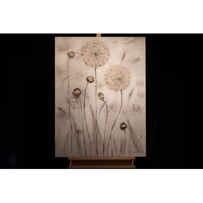 Hand -painted Delicate Meadow Acrylic Painting