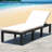 Courtemanche Outdoor Single chaise with Cushions-312019529