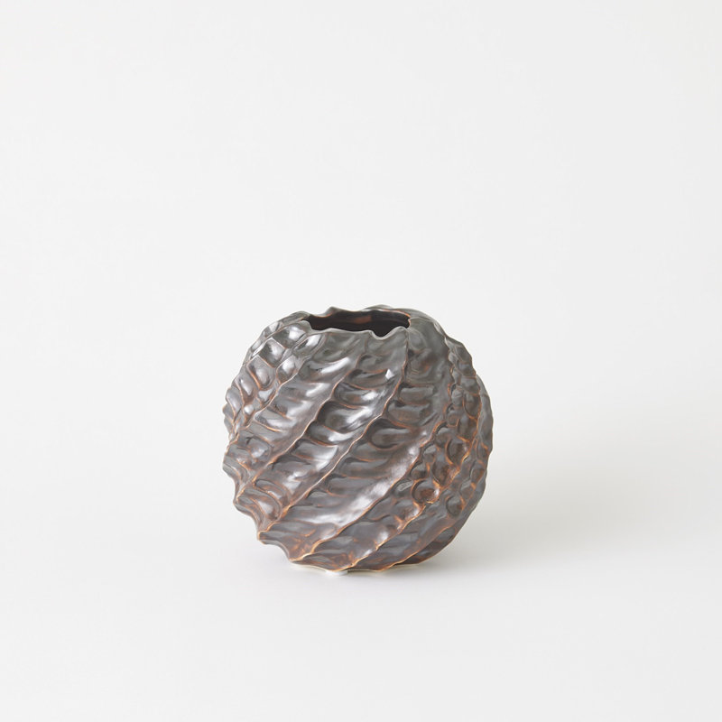 Cadoret Vase, Matte Antique Bronze
