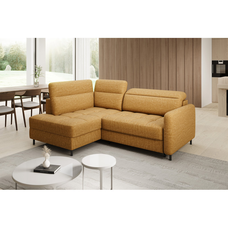 Bopha 3 Seater Sofa Bed,  Left Hand Facing, Yellow